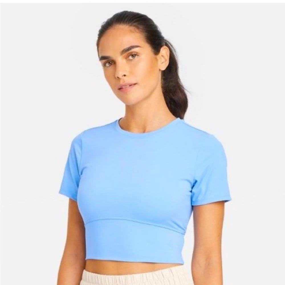 New! JoyLab Blue Crop Top